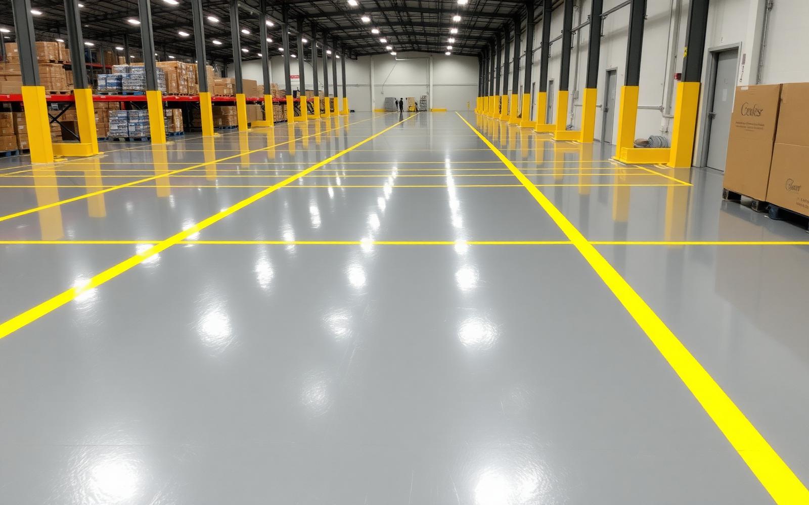 After — Jebel Ali Logistics Hub — Epoxy Flooring